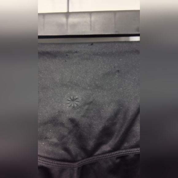 Athleta Inclination Moto Tight Women's XS Black Glitter Workout Gym Running - Picture 10 of 11